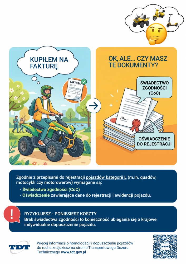 Homologacja i dopuszczenie do ruchu pojazdów kategorii L